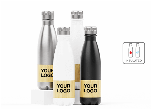 Nova Bamboo - Bamboo Water Bottles with Logo