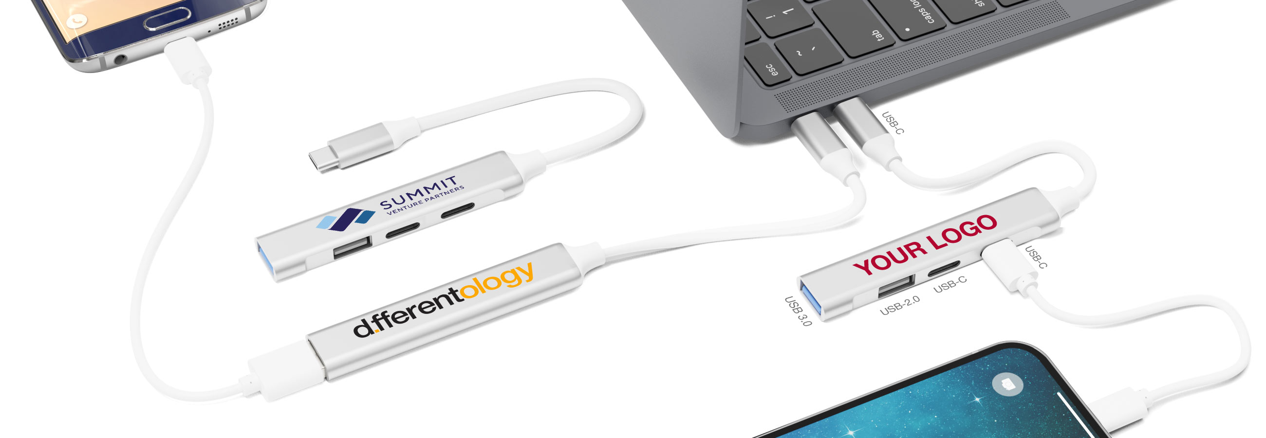 Custom USB Hub 4 in 1, Expand