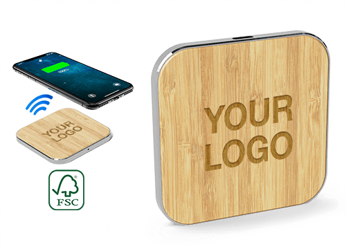 Savanna - Customizable Bamboo Wireless Charging Pad