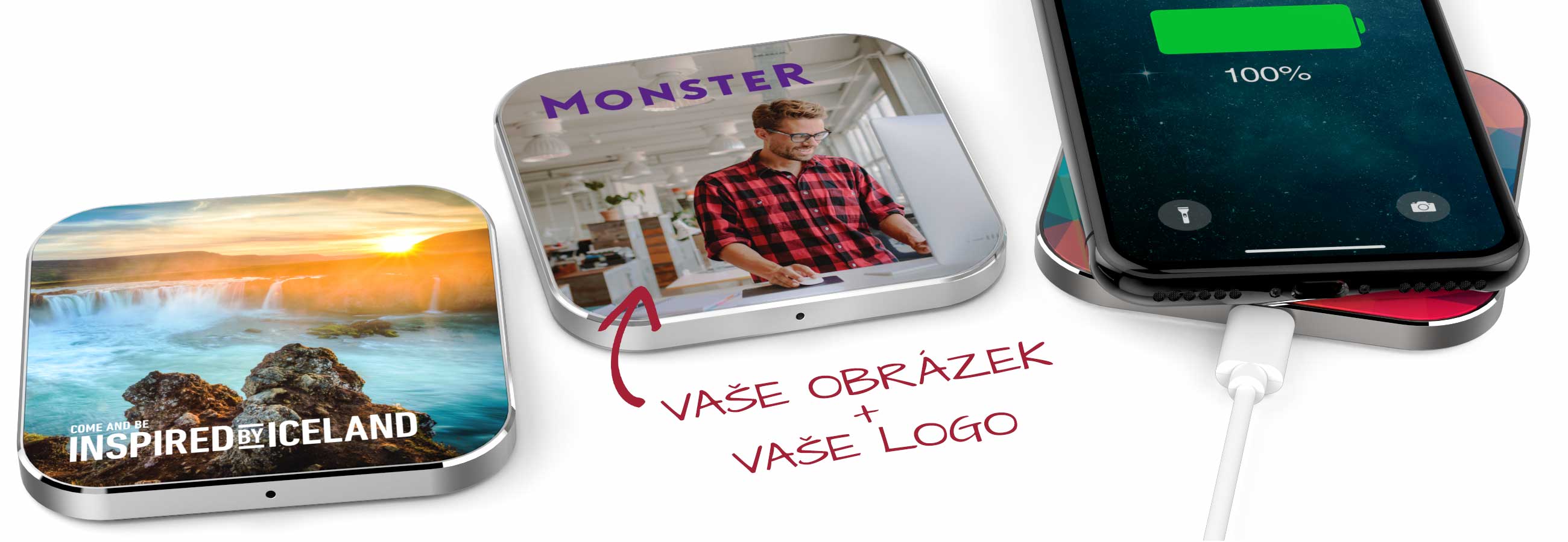 wireless chargers wprinted with a photo