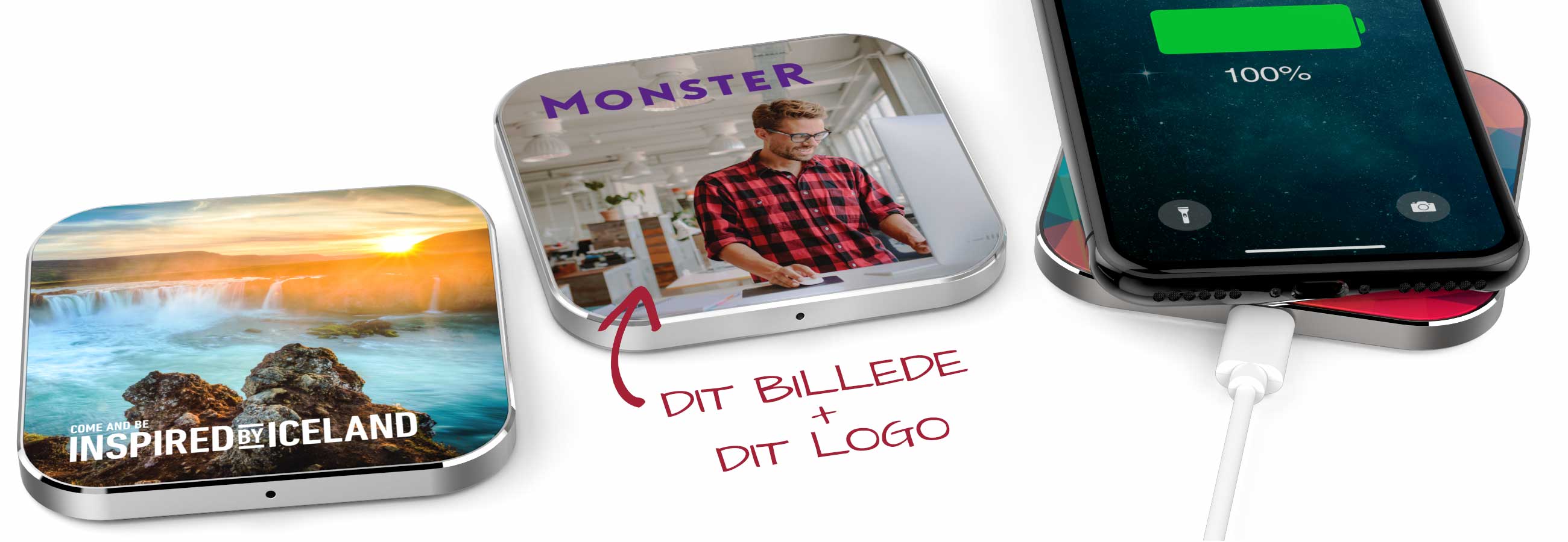 wireless chargers wprinted with a photo