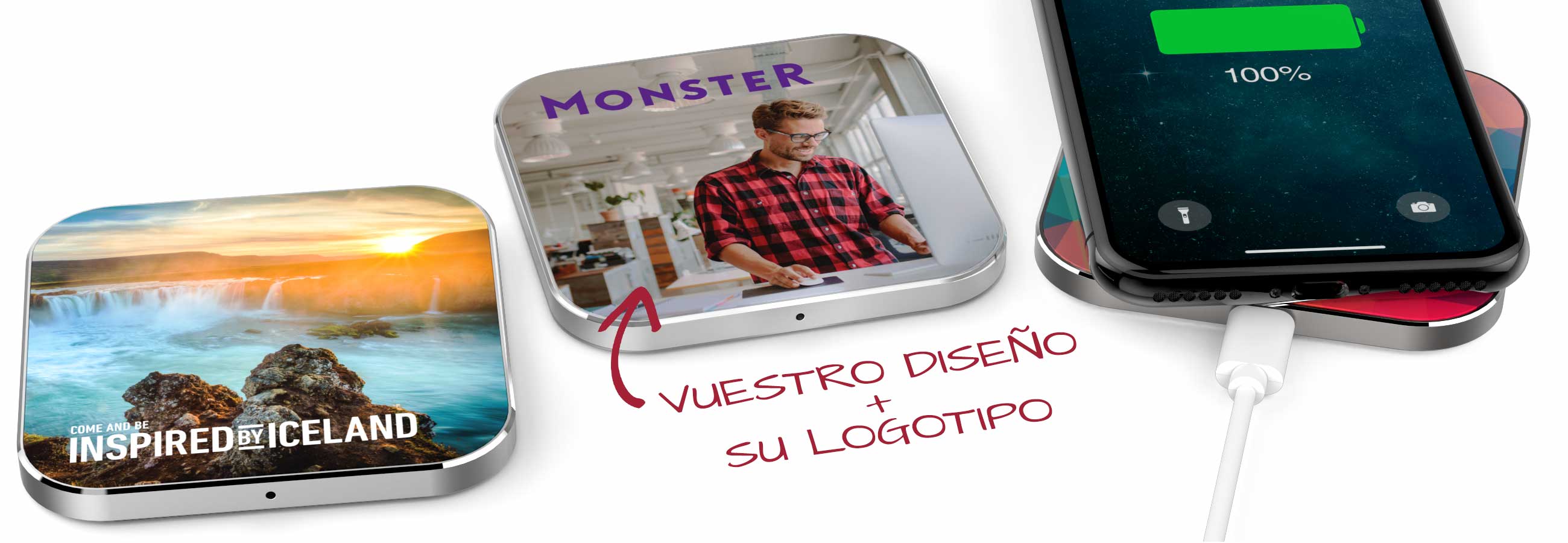 wireless chargers wprinted with a photo