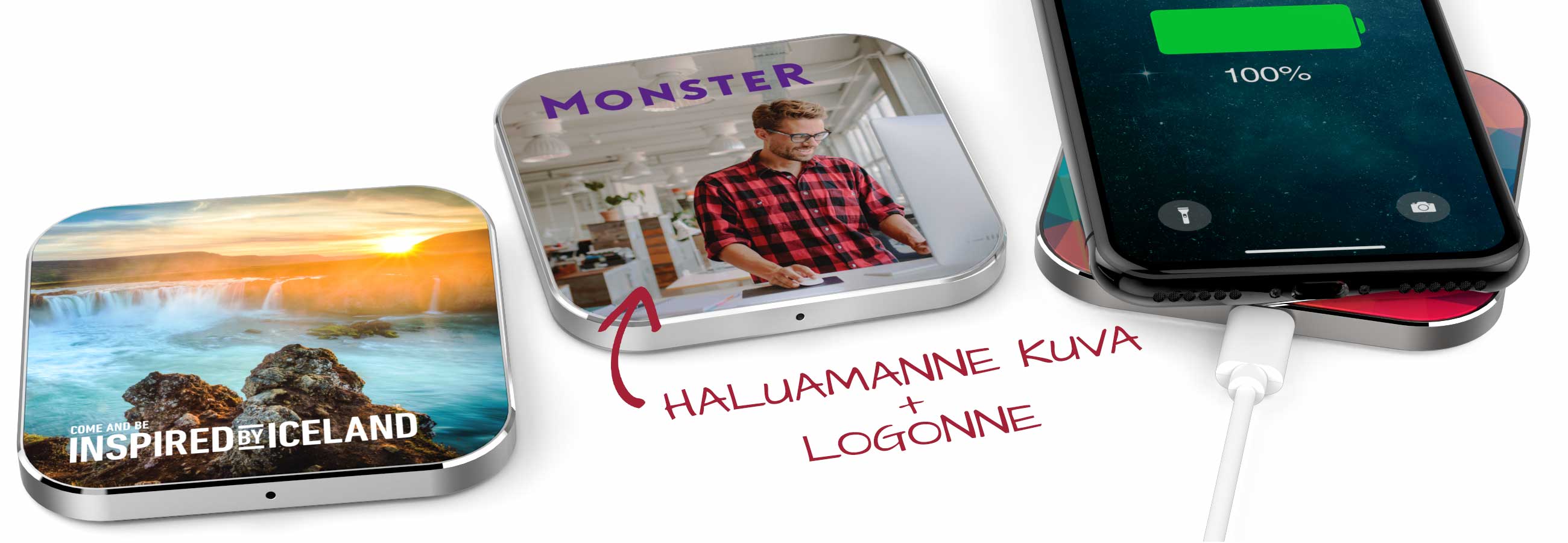 wireless chargers wprinted with a photo