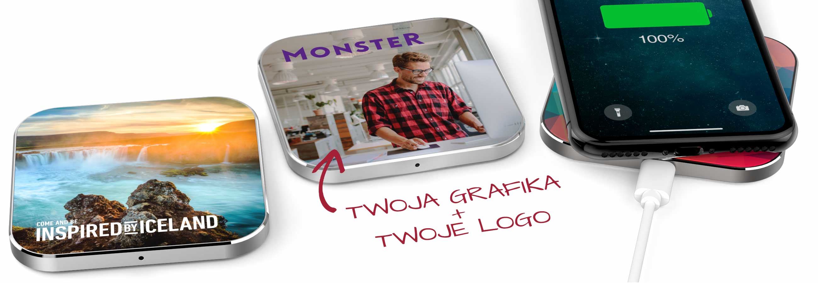 wireless chargers wprinted with a photo