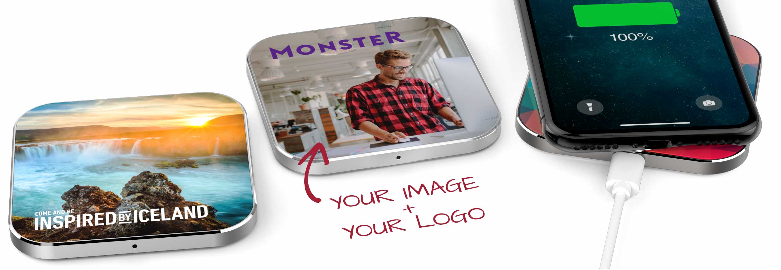 wireless chargers wprinted with a photo