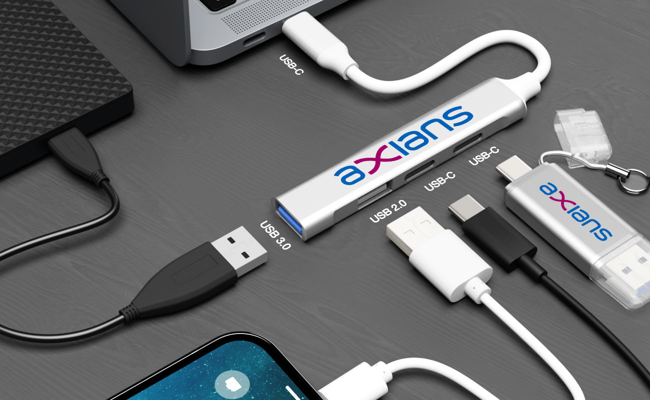 Custom USB Hub 4 in 1, Expand