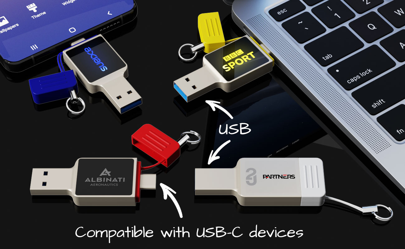 Neon - Custom USB Drives With USB-C