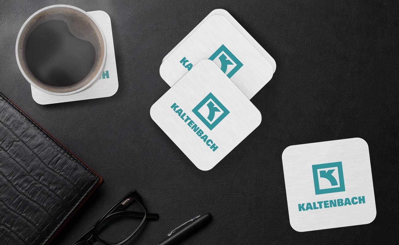 Node - Aluminum Coasters with Logo gallery thumbnail