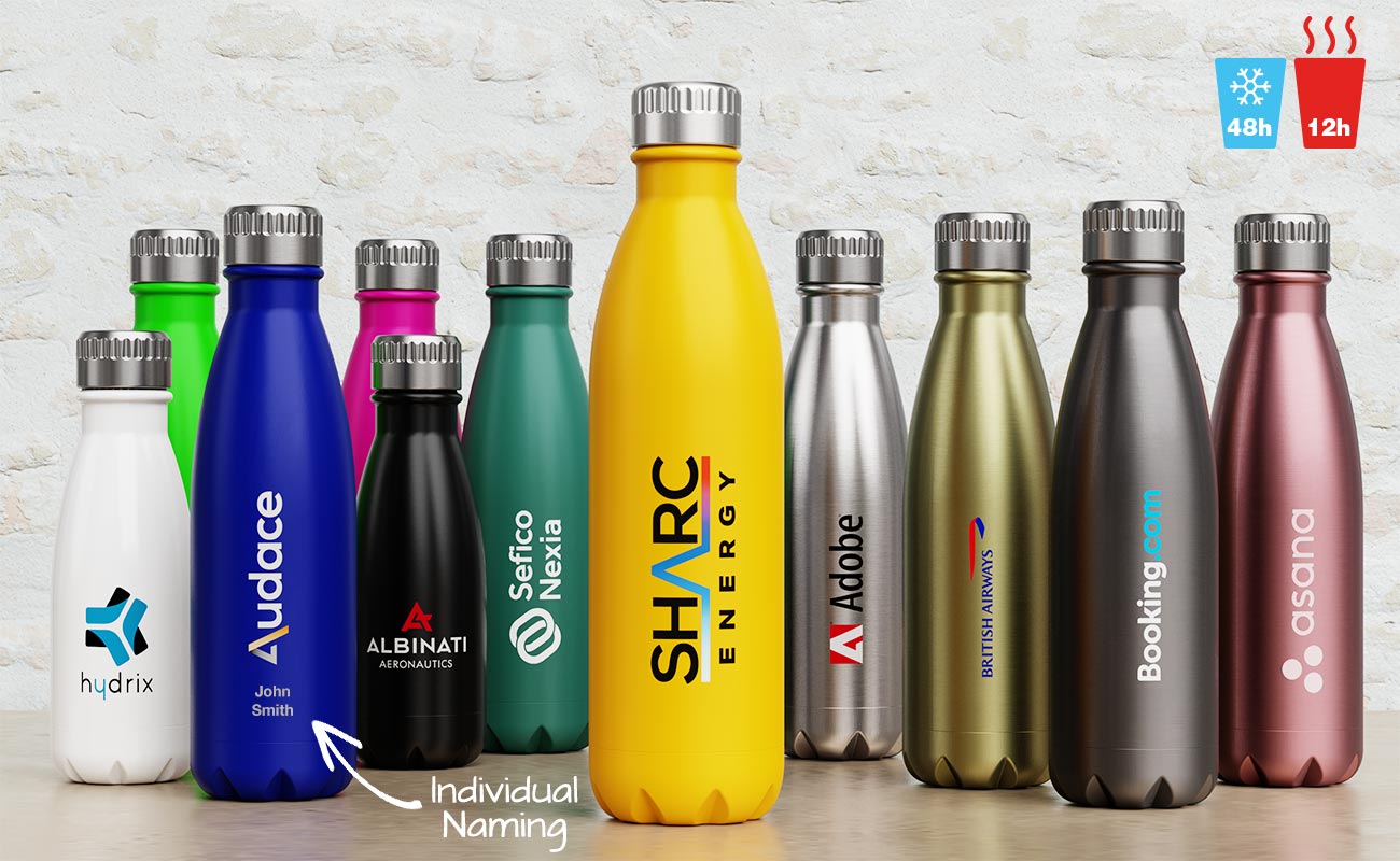 750mL Water Bottles with Carabiner Portable Aluminum Water Bottle