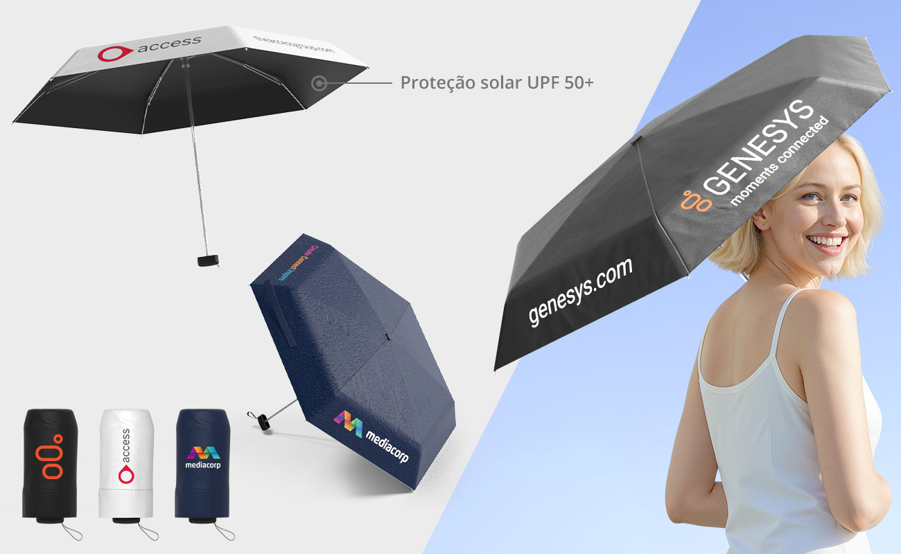 RainHalo custom branded umbrella fast delivery option