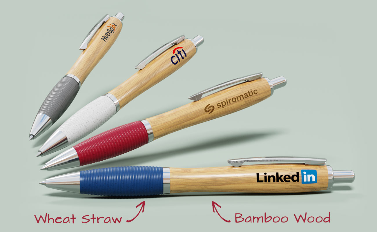 Ridge - Custom Bamboo Pens with Logo