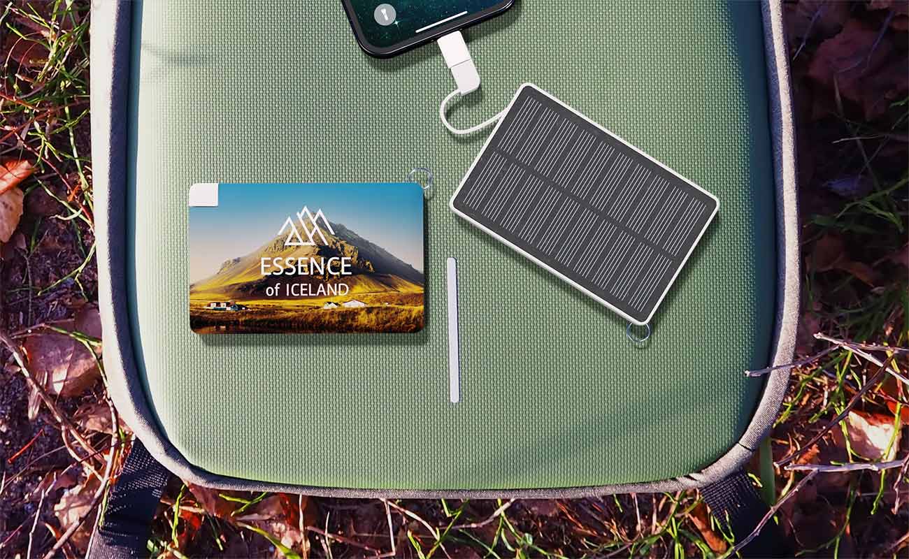 Custom Solar Powered Power Bank, Solar Card
