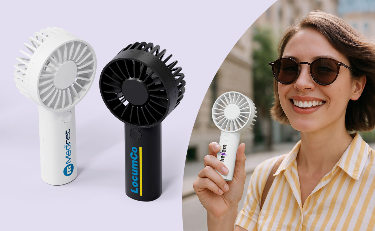 Personalized Mini Fans, Swirla