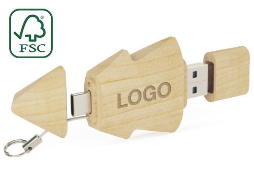 Tree Duo - Custom Thumb Drives With USB-C Tree Duo - Custom Thumb Drives With USB-C