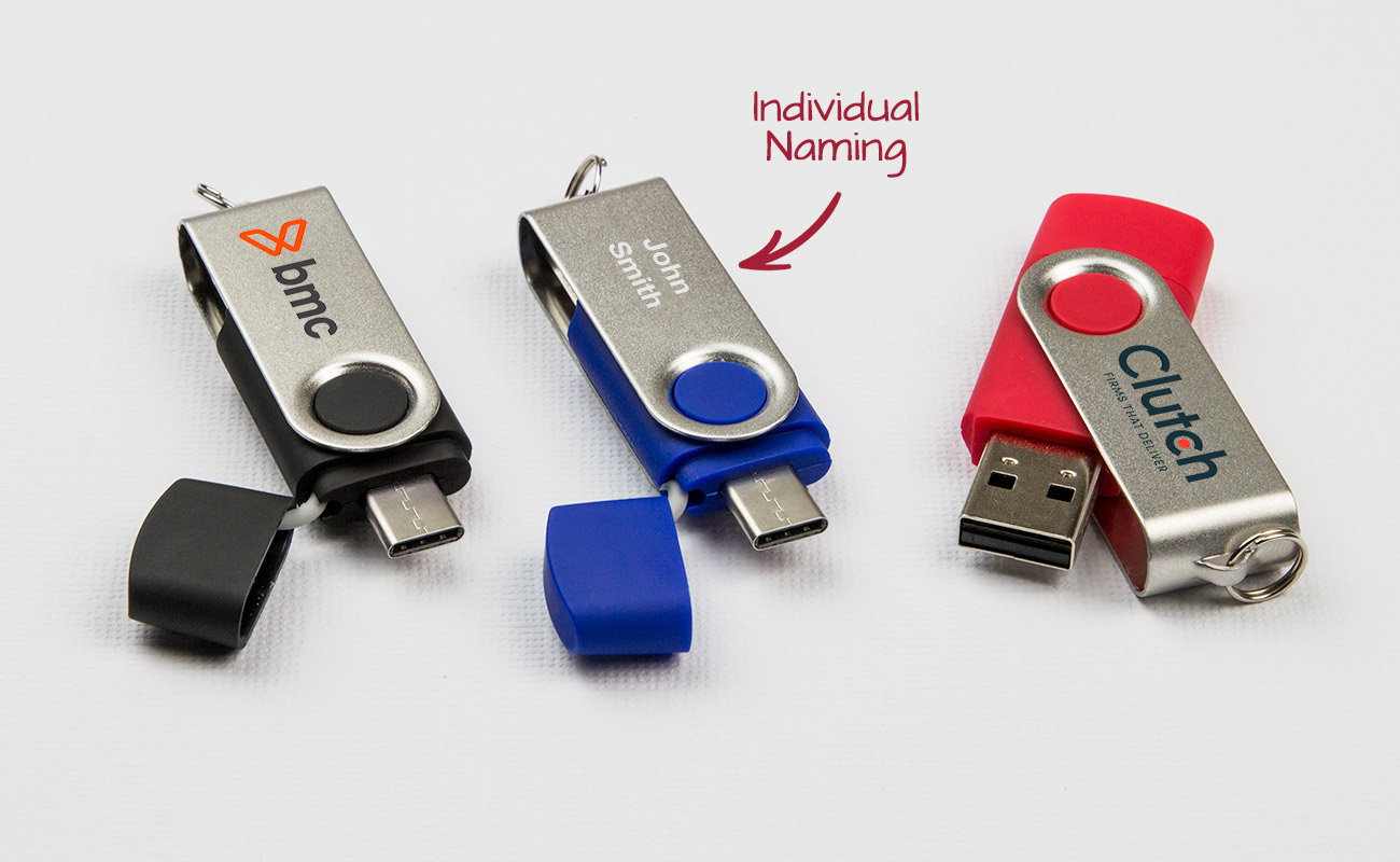 Twister Go - Custom USB Drives With USB-C