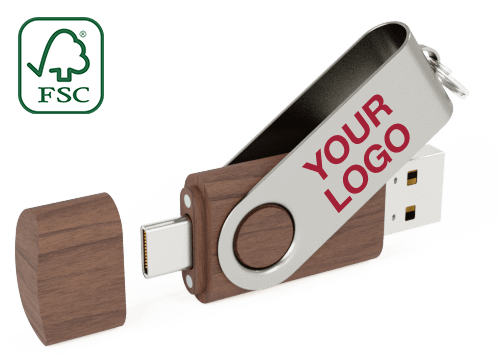 Twister Go Wood - Custom Thumb Drives