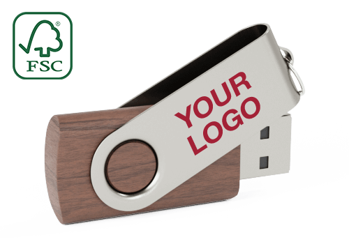 Twister Wood - Customized Flash Drives Twister Wood - Customized Flash Drives