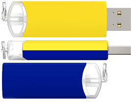 Color hybrids are possible. Choose 2 different standard colors for distinct parts.